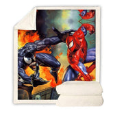 Spiderman throw blanket